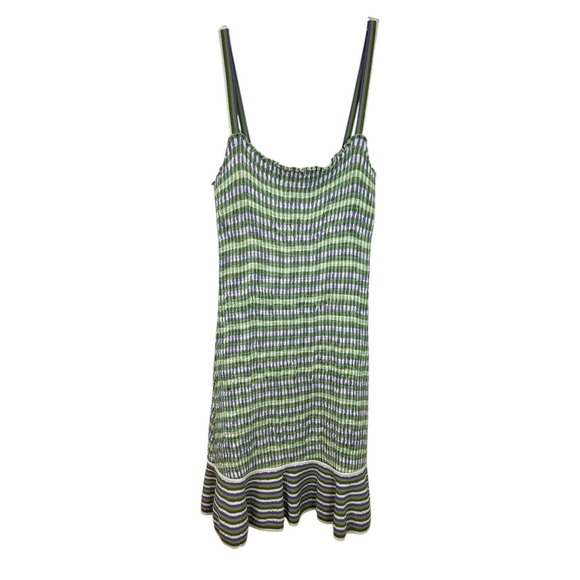 SANDRO, NWT Womens ‘Christie’ Stripe Knit Mini Dress, Vert Green Size FR 40 US 8 - Picture 6 of 14